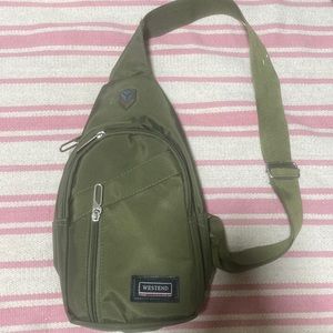 west end fanny pack across the body bag olive green